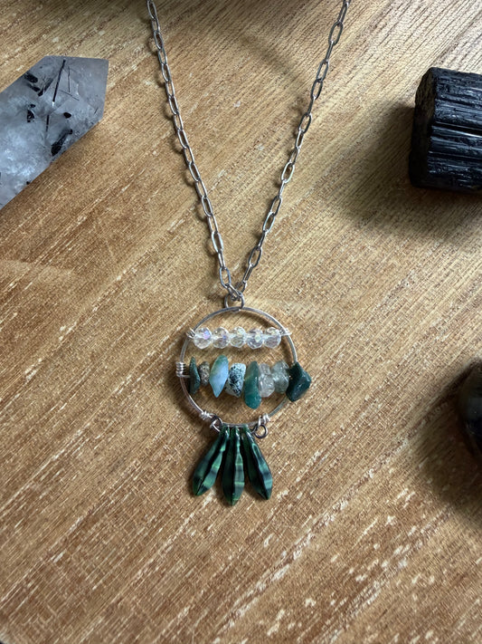 THREE OF PENTACLES NECKLACE