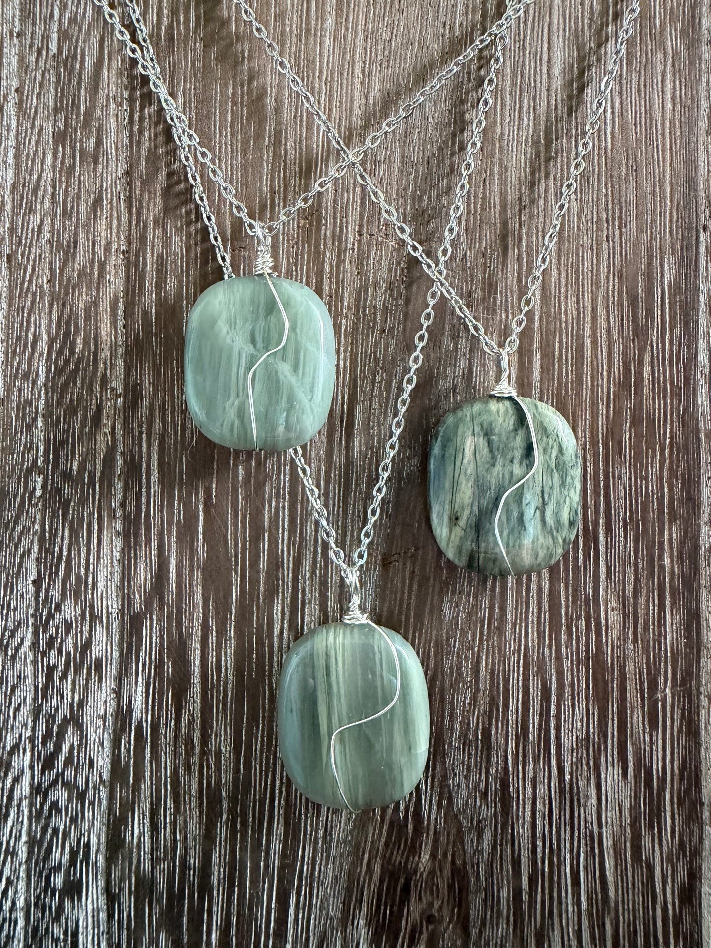 GREEN JASPER NECKLACE