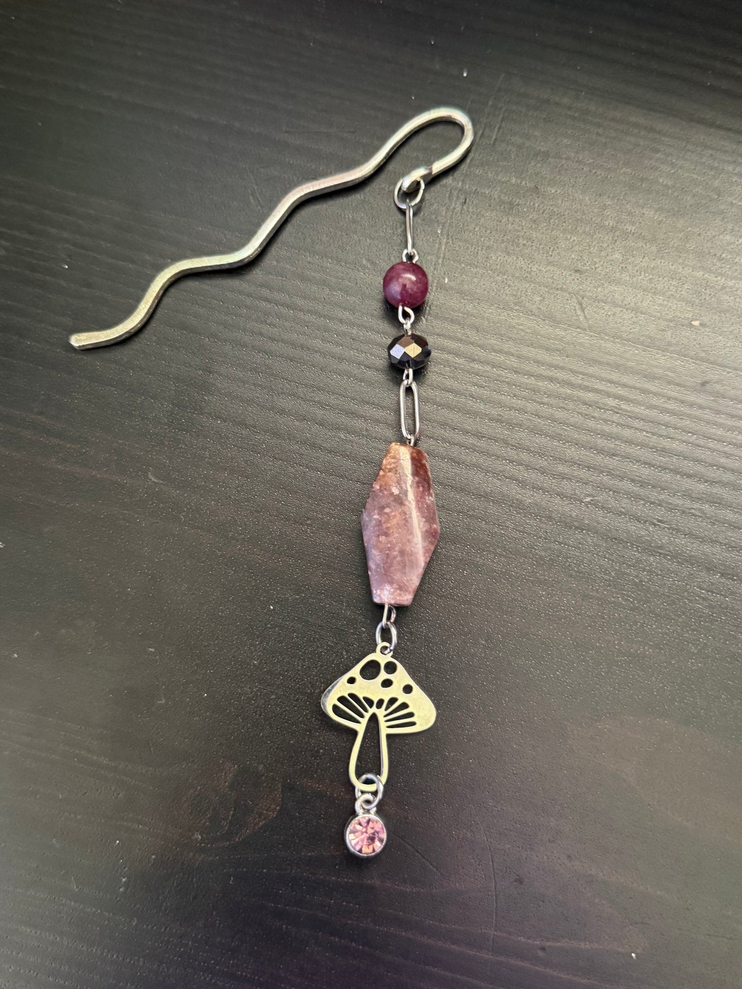 LEPIDOLITE TOADSTOOL BOOKMARK