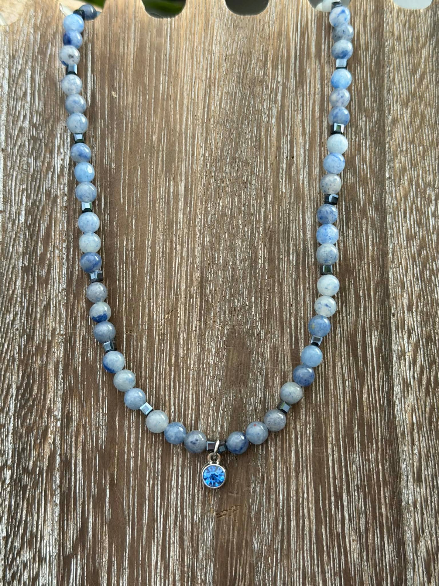 BLUE AVENTURINE & SODALITE NECKLACE