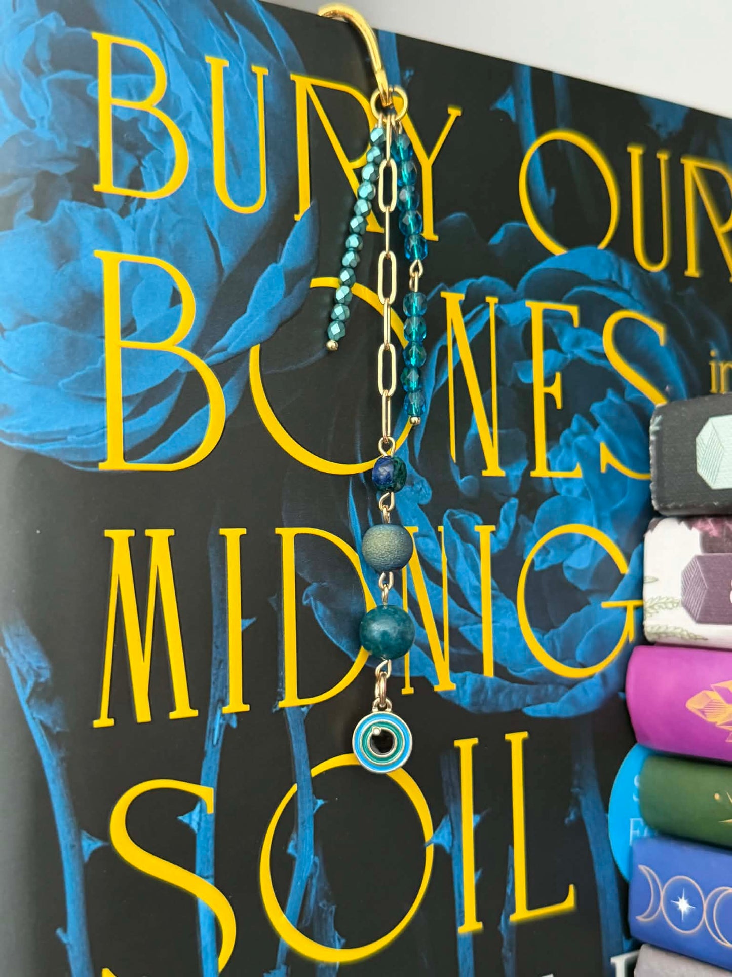 CHRYSOCOLLA CHARM BOOKMARK