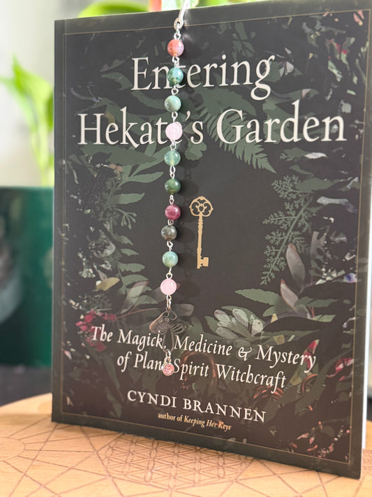 FANCY JASPER & ROSE QUARTZ MUSHROOM BOOKMARK