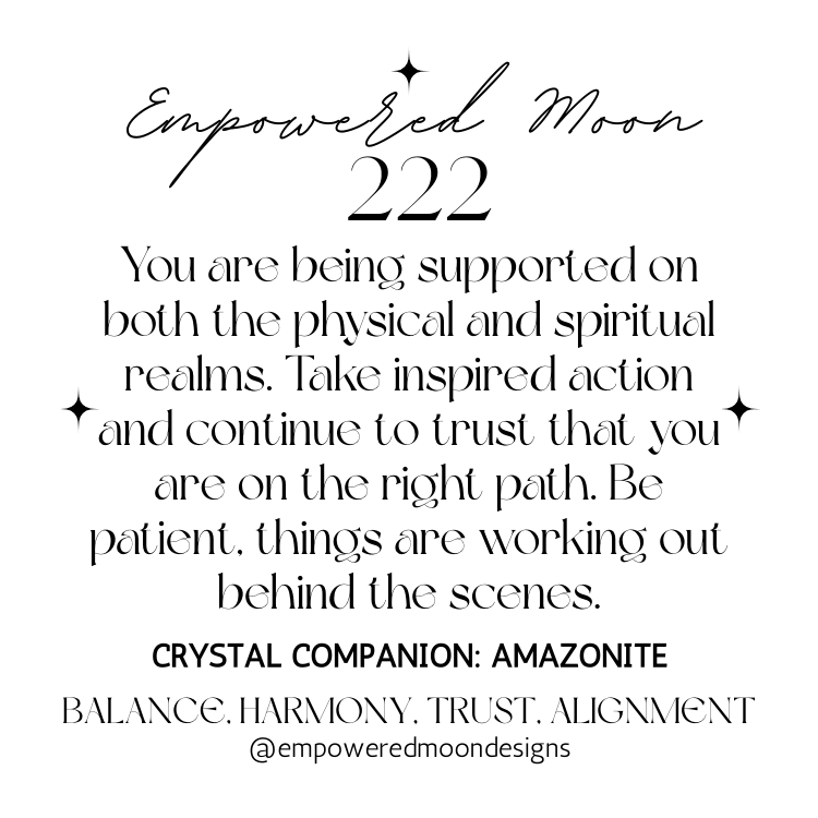 222 ANGEL NUMBER AMAZONITE BRACELET