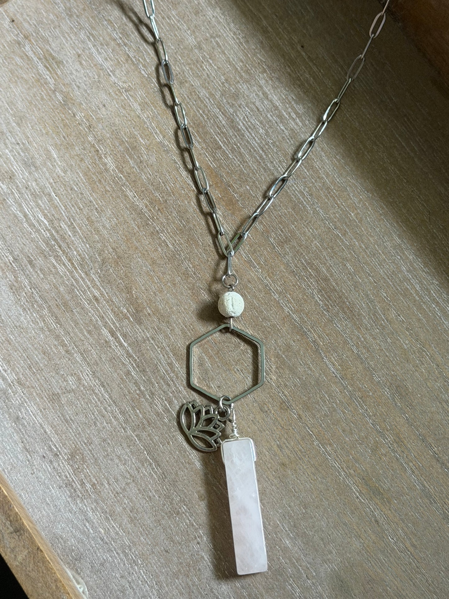 ENCHANTED LOTUS HEART CHAKRA NECKLACE