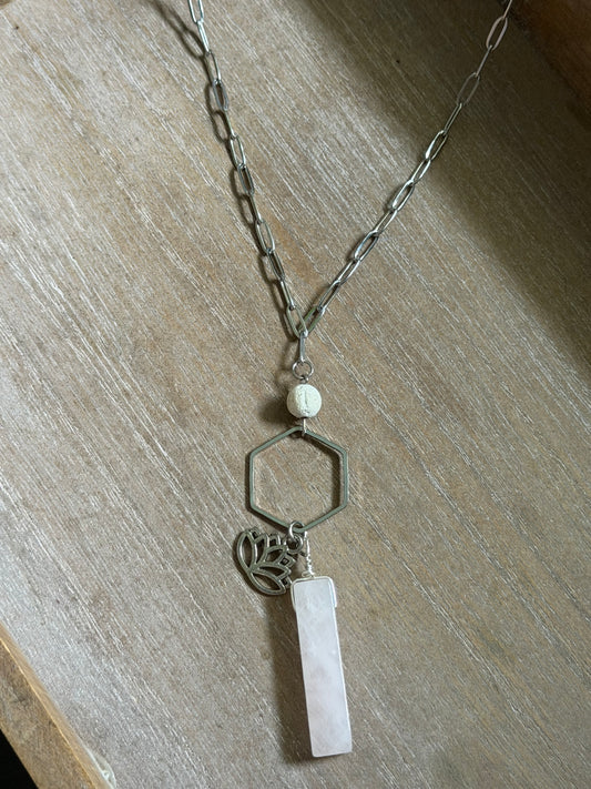 ENCHANTED LOTUS HEART CHAKRA NECKLACE