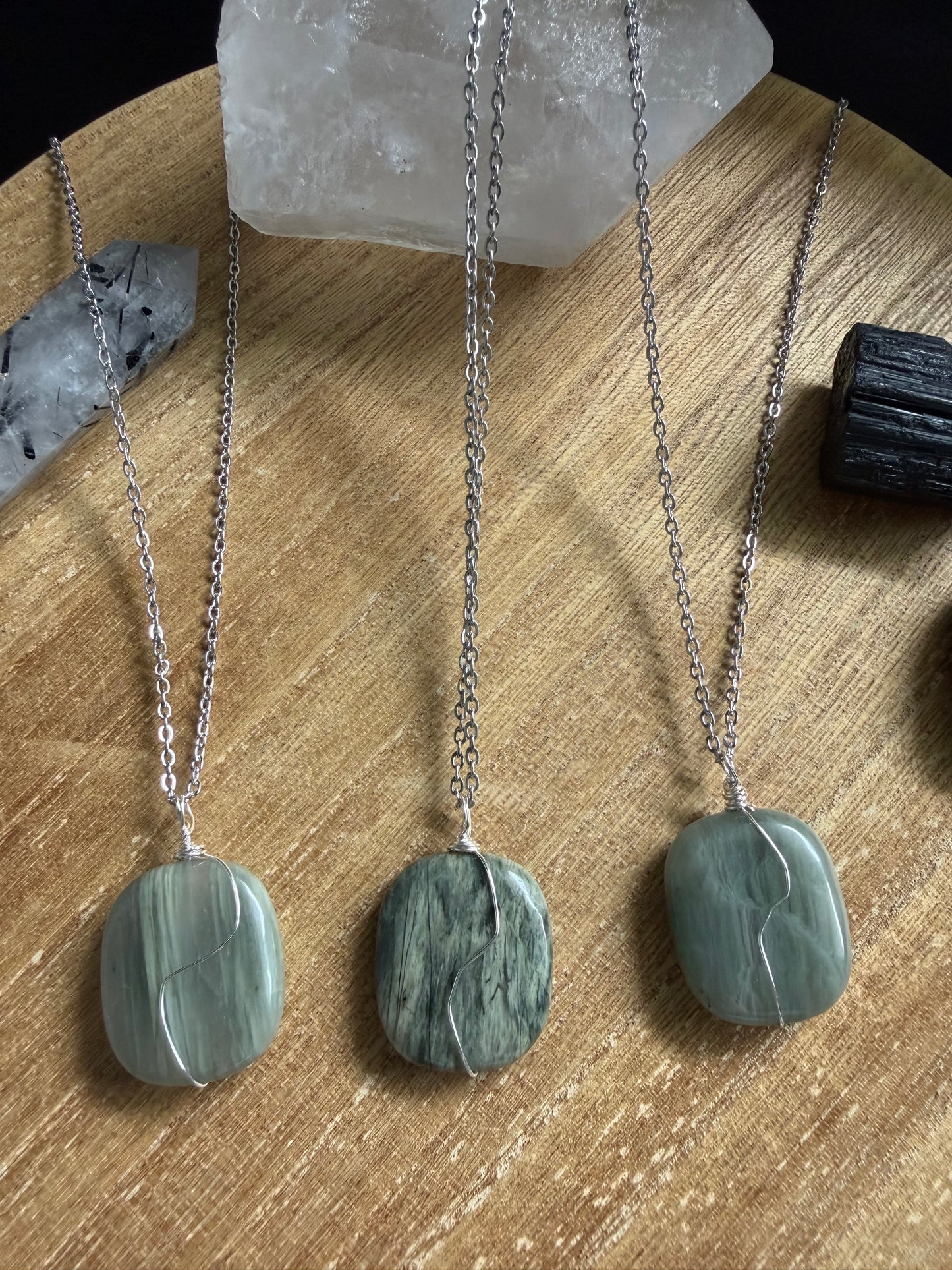 GREEN JASPER NECKLACE