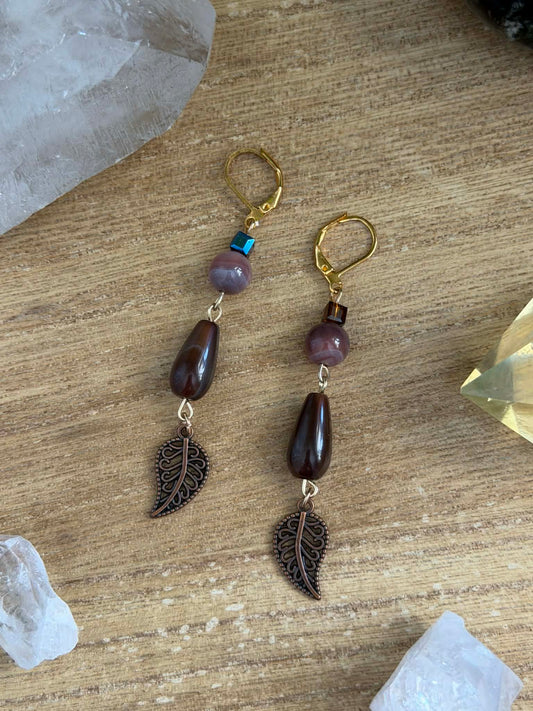 AUTUMN LEAVES - ESPRESSO EARRINGS