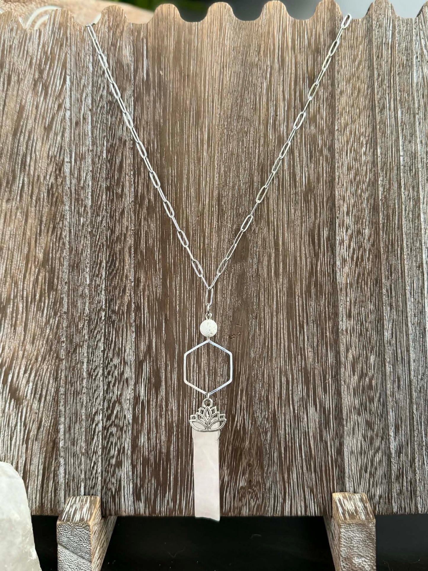 ENCHANTED LOTUS HEART CHAKRA NECKLACE