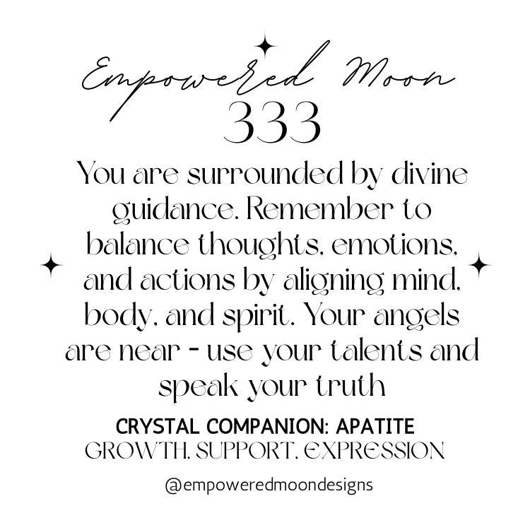 333 ANGEL NUMBER APATITE BRACELET