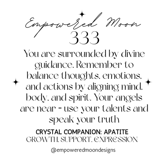 333 ANGEL NUMBER APATITE BRACELET