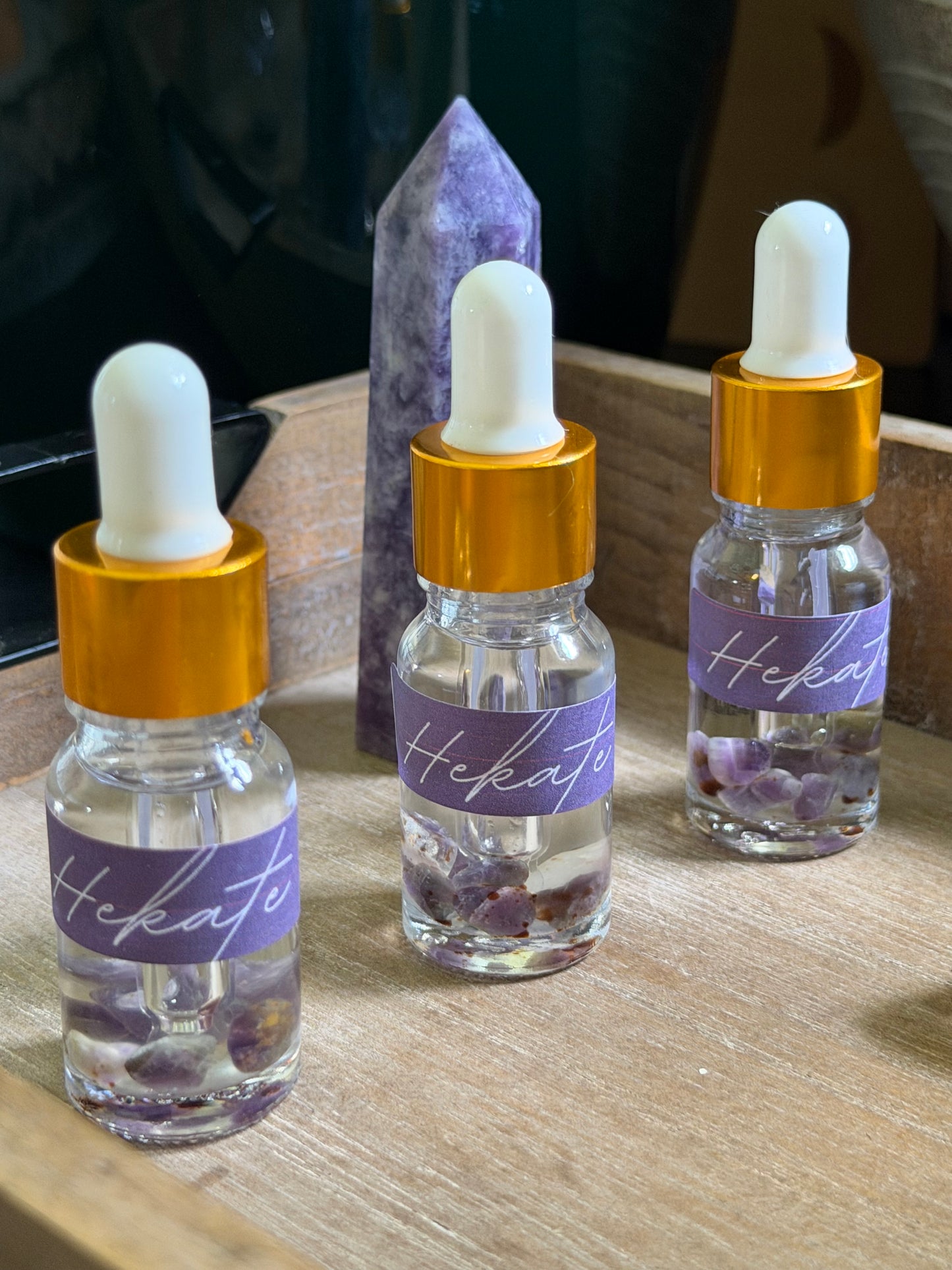 HEKATE'S VEIL: SPIRITUAL CONNECTION RITUAL OIL (DROPPER BOTTLE)