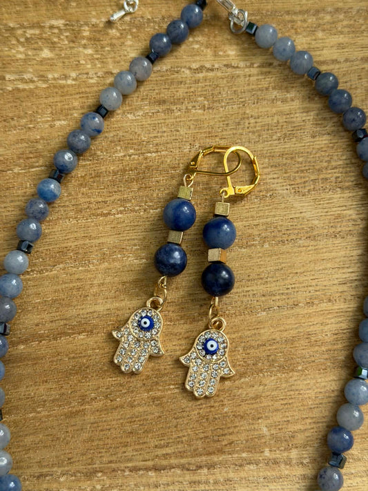 SODALITE EARRINGS