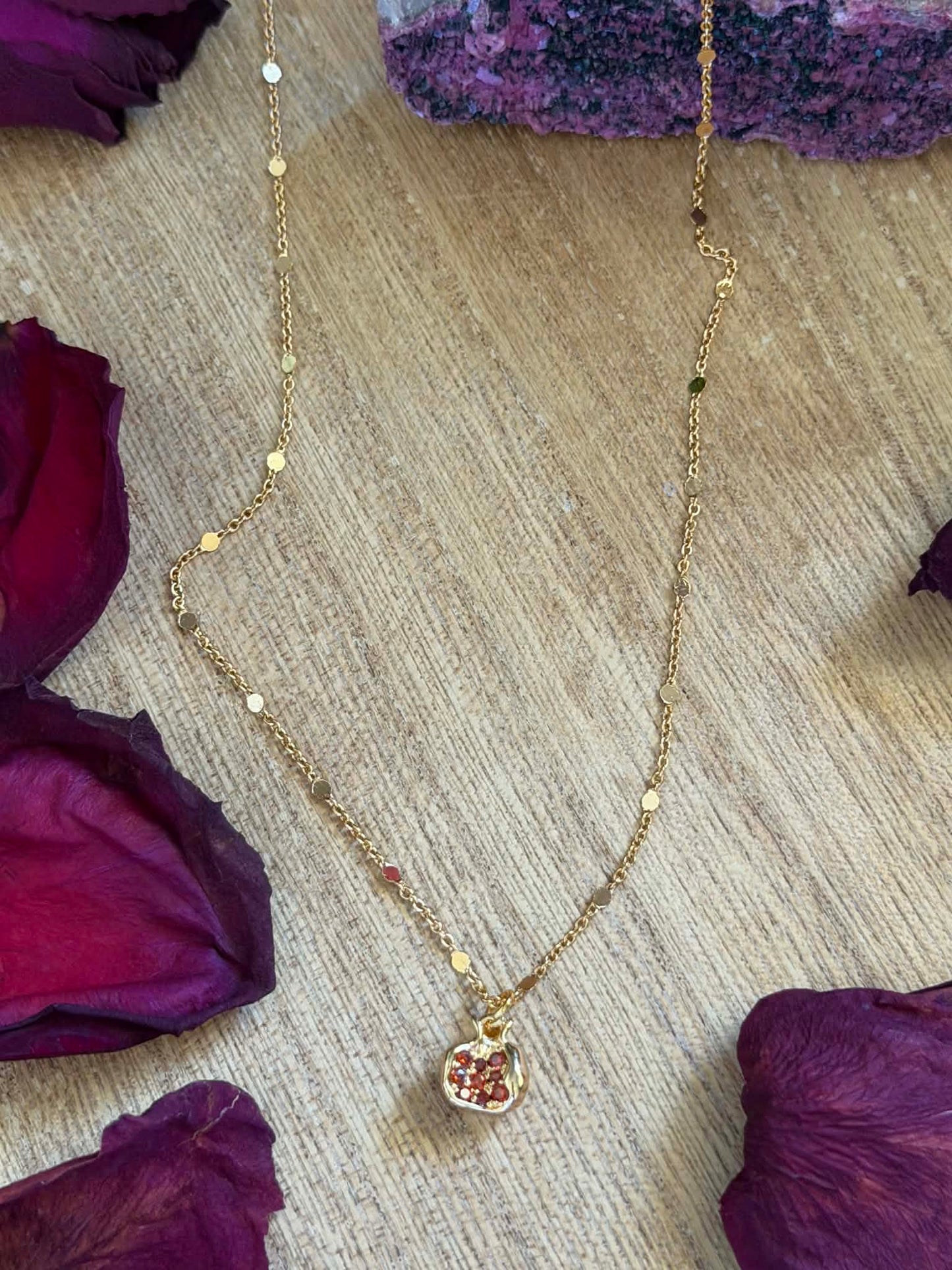 PERSEPHONE'S POMEGRANATE NECKLACE