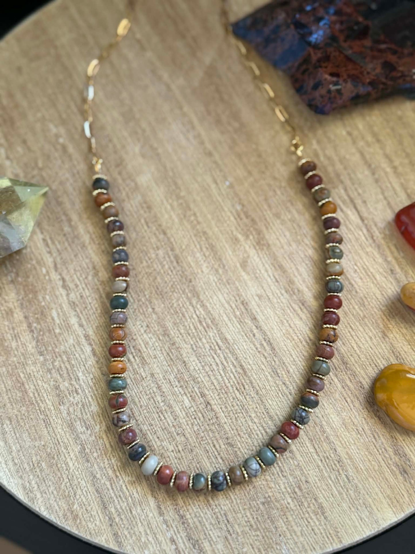 MOOKAITE JASPER NECKLACE