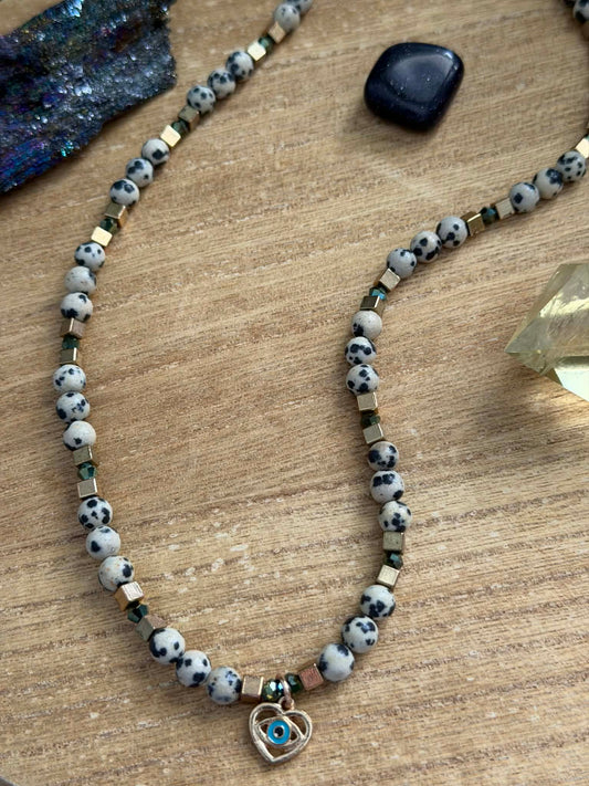 DALMATIAN JASPER NECKLACE