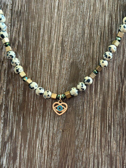 DALMATIAN JASPER NECKLACE