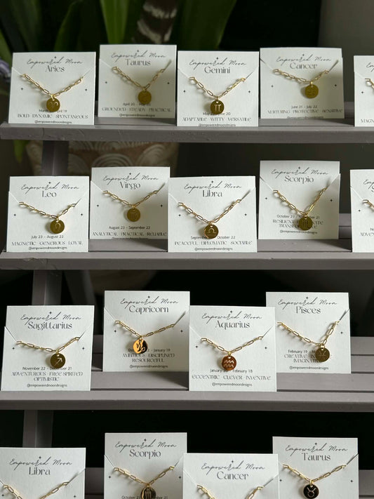 ASTROLOGY NECKLACES - GOLD PLATED