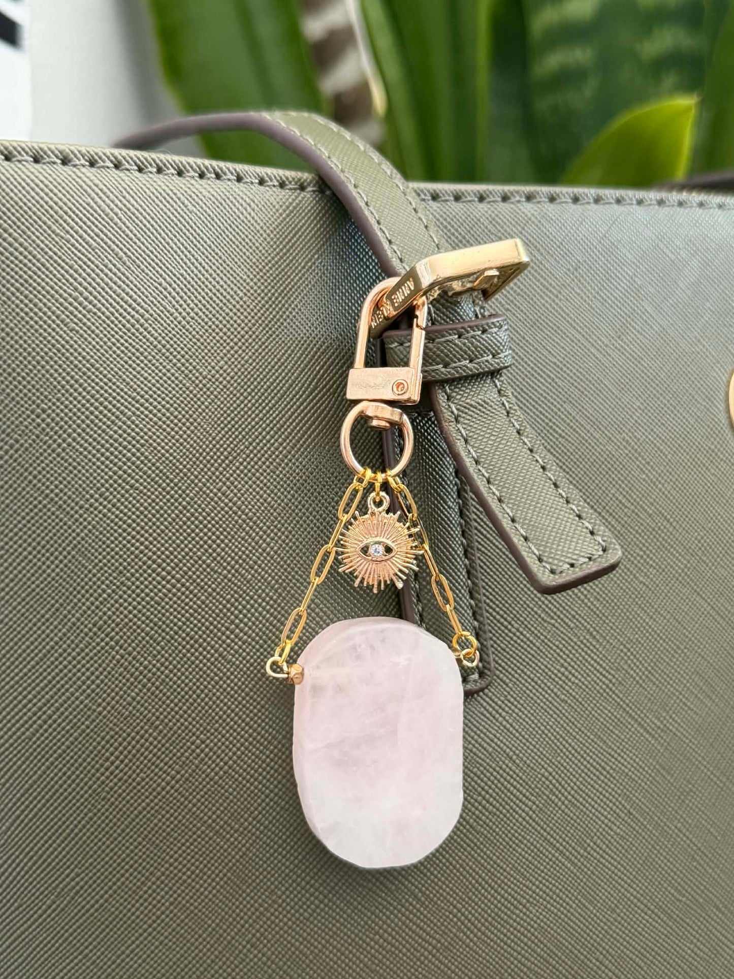 ROSE QUARTZ KEYCHAIN