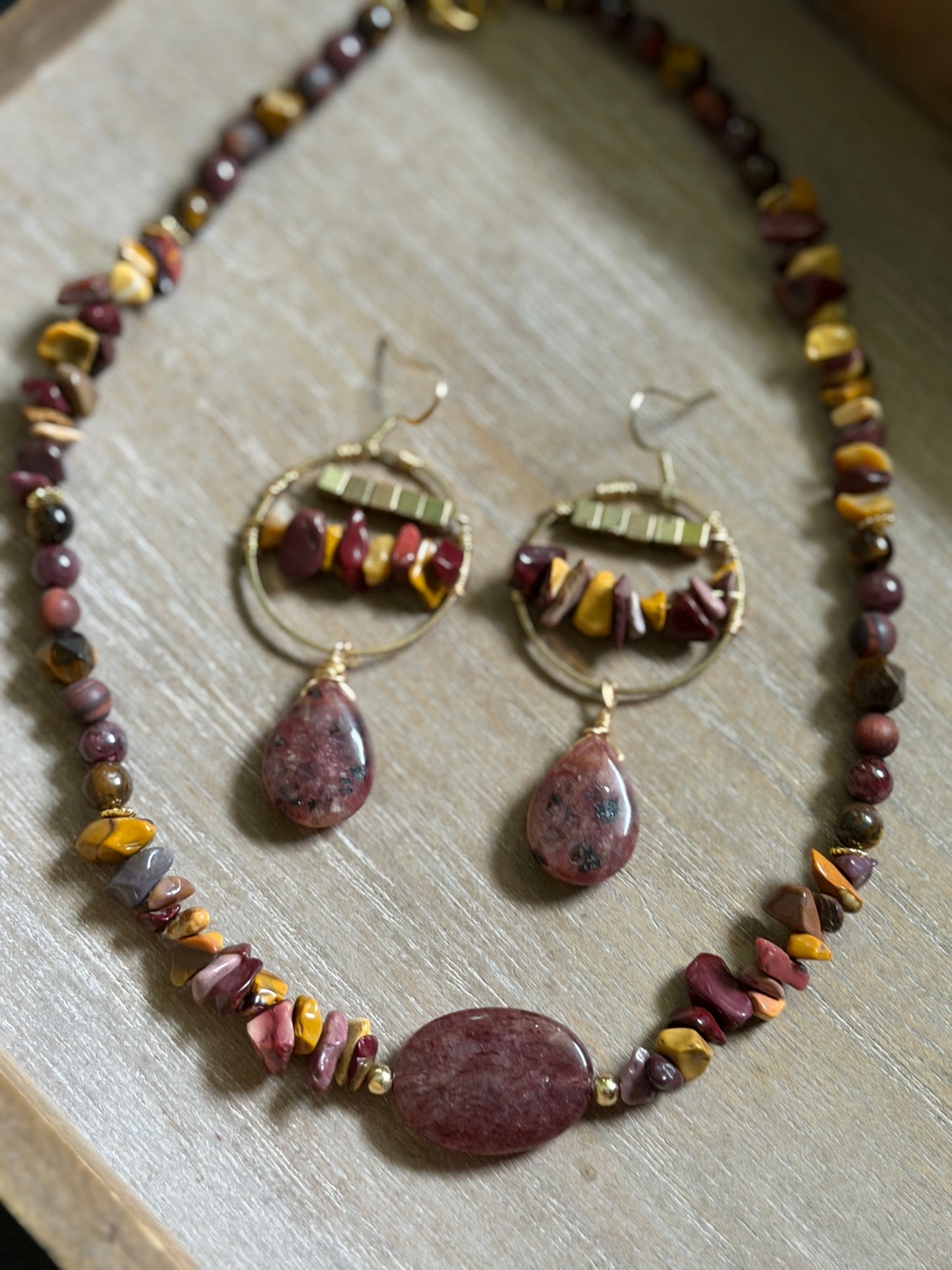 MOOKAITE JASPER & TIGERS EYE GIFT SET