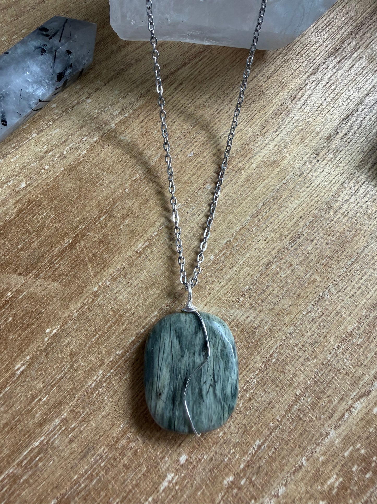GREEN JASPER NECKLACE