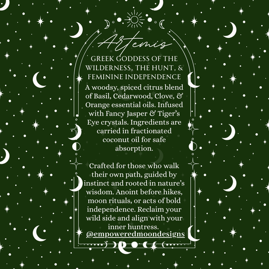 ARTEMIS' WILDWOOD: THE UNTAMED FEMININE RITUAL OIL (DROPPER BOTTLE)
