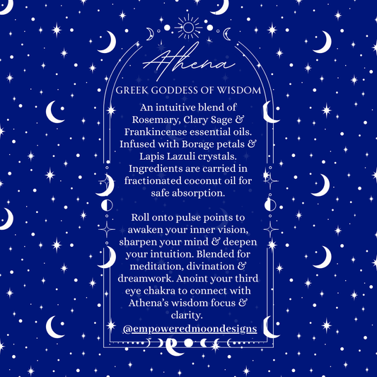 ATHENA'S INSIGHT: INNER WISDOM RITUAL OIL (ROLLER BOTTLE)