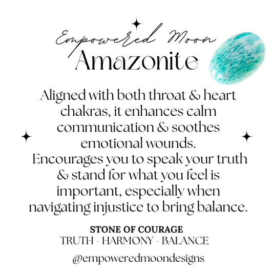 AMAZONITE MOON NECKLACE