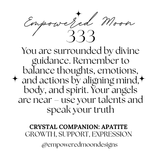 333 ANGEL NUMBER APATITE BRACELET