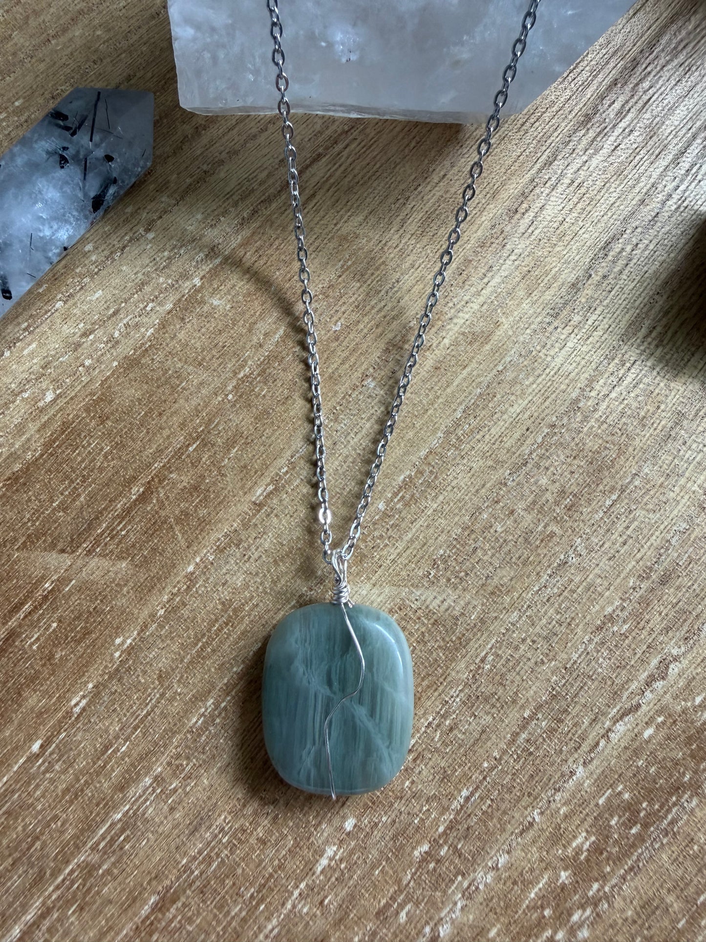 GREEN JASPER NECKLACE