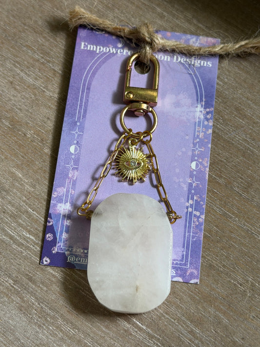 ROSE QUARTZ KEYCHAIN