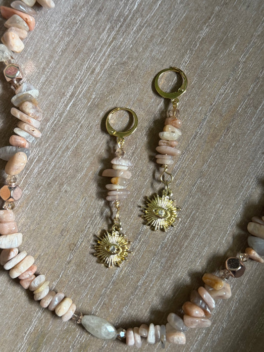 SUNSTONE EARRINGS