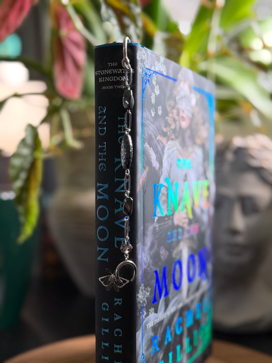 HEMATITE CRESCENT MOON BOOKMARK