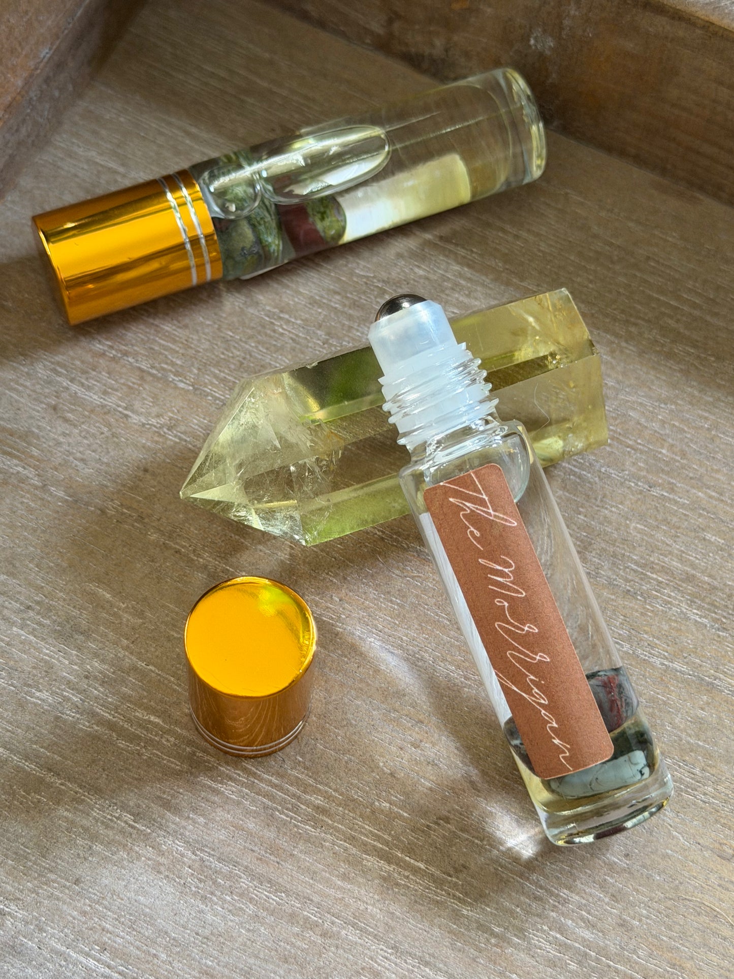 THE MORRIGAN'S SHIELD: PROTECTION RITUAL OIL (ROLLER BOTTLE)