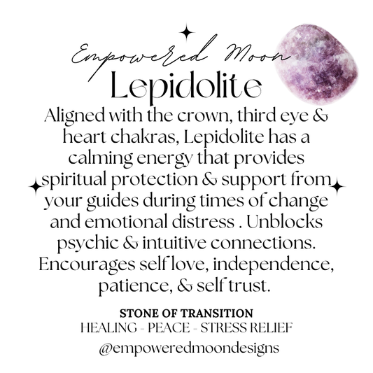 LEPIDOLITE CRESCENT MOON EARRINGS