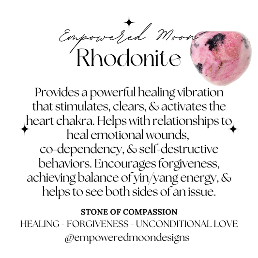 RHODONITE CRESCENT MOON EARRINGS