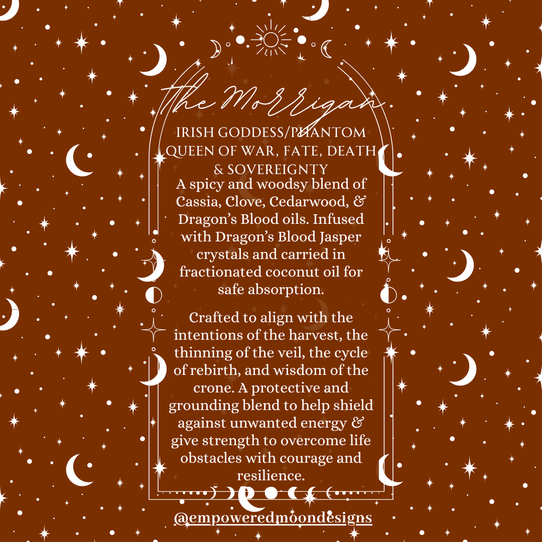 THE MORRIGAN'S SHIELD: PROTECTION RITUAL OIL (ROLLER BOTTLE)