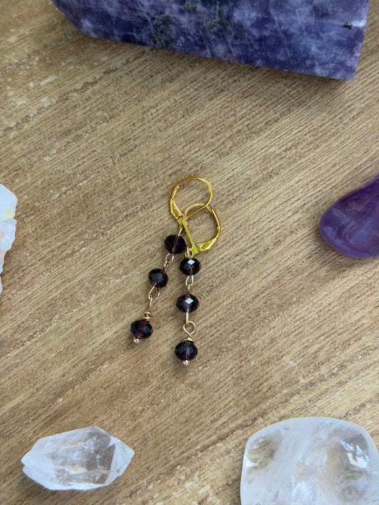 ULTRAVIOLET DANGLE EARRINGS